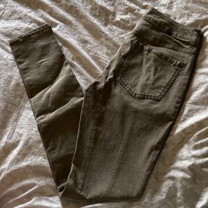 Women's Olive Green Hi-Rise Jeggings